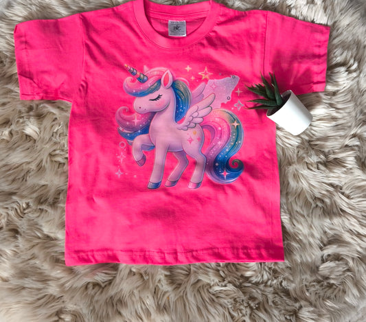 Farbenfrohes Kinder T-Shirt - Einhorn 🦄