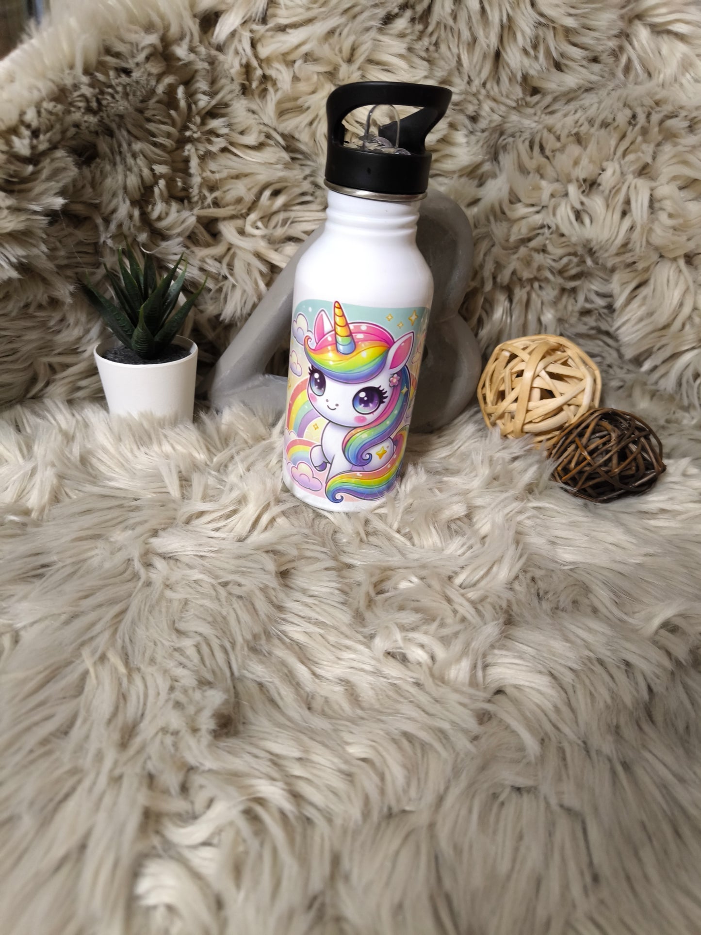 Edelstahltrinkflasche Einhorn 500ml